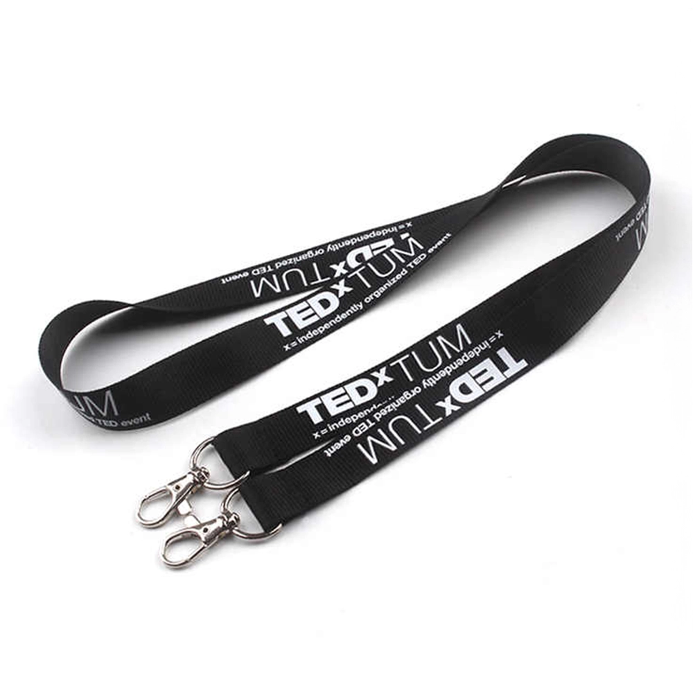 Lanyard with double metal hook