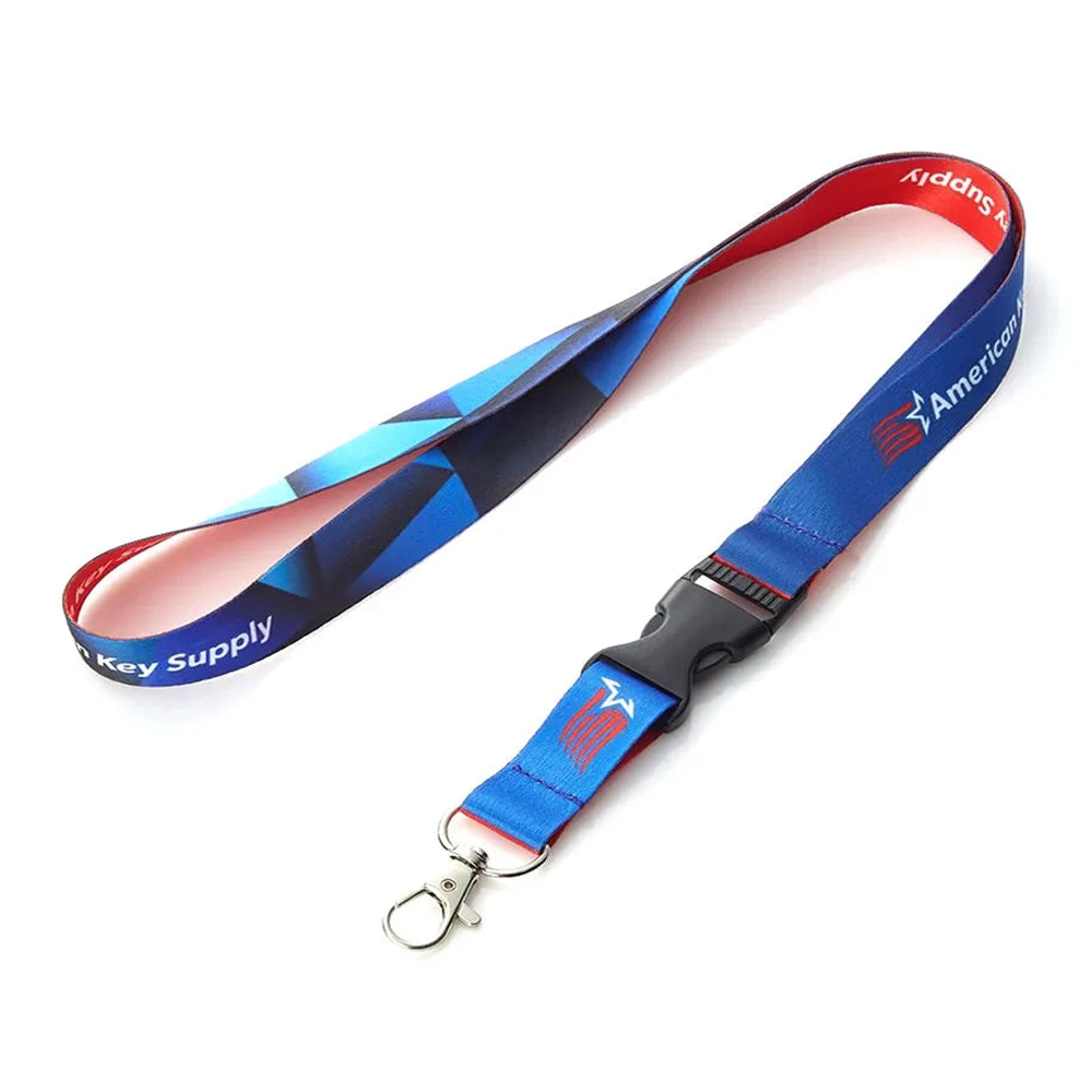 Lanyard with metal hook and quick release clip