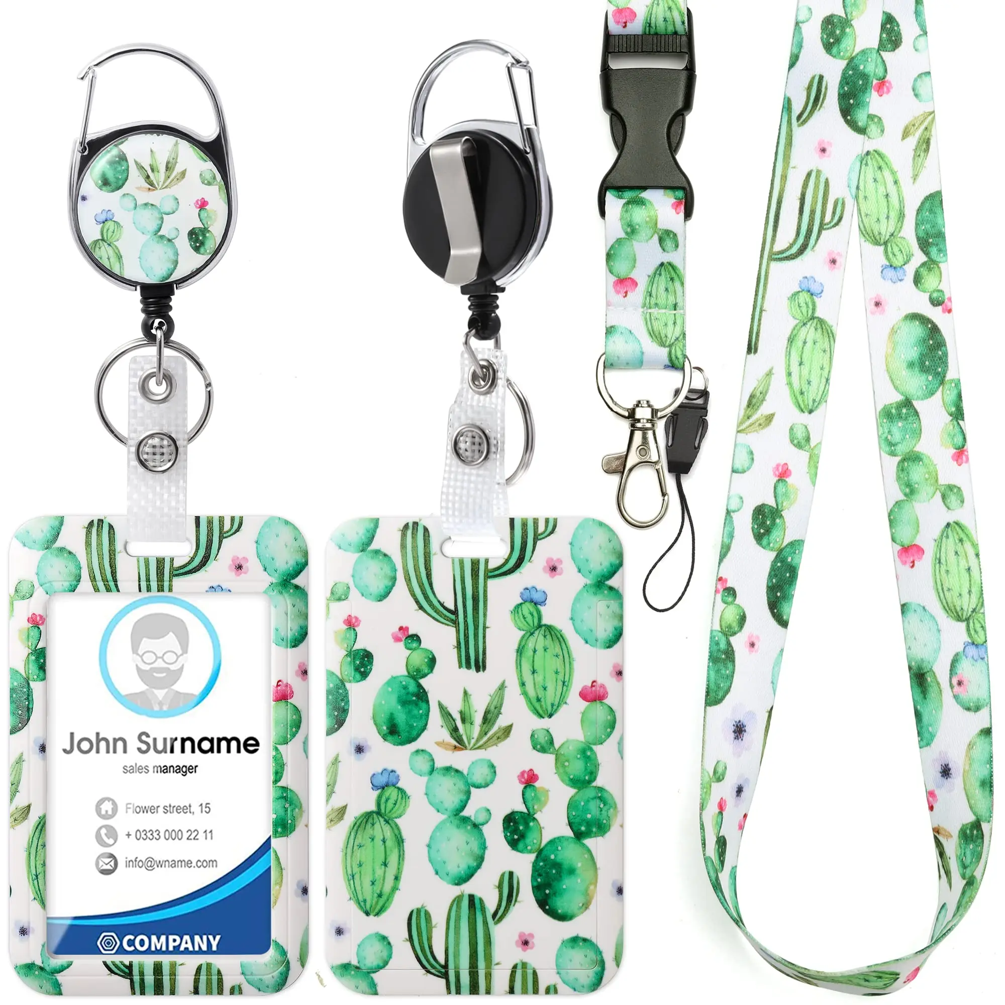 Lanyard with reel badge