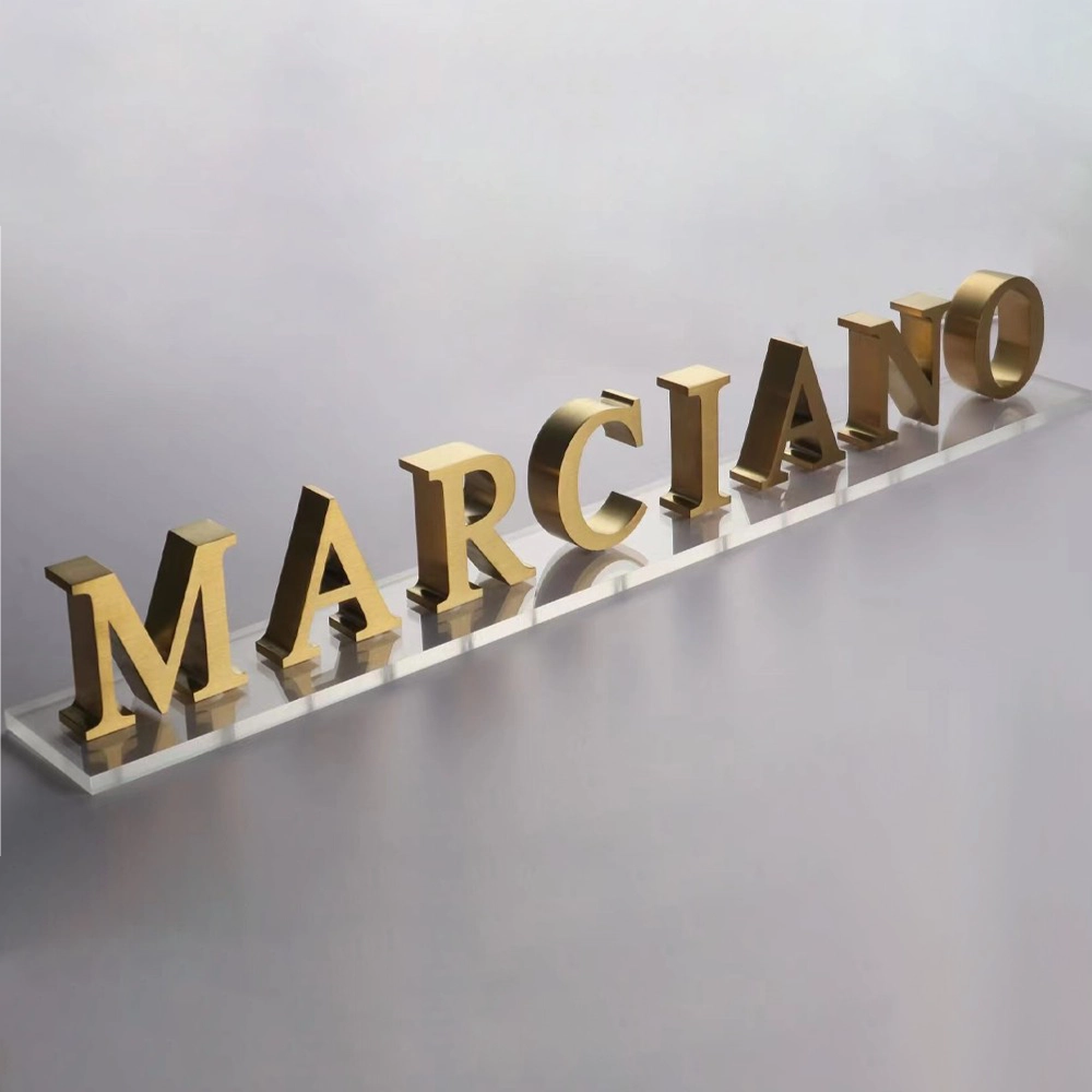 Self Standing Metal Letters