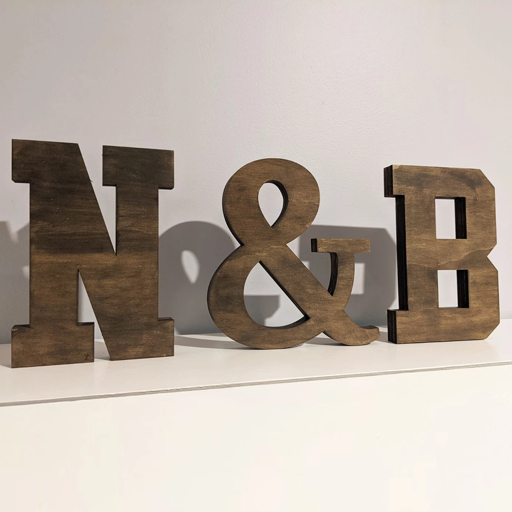 Self Standing Wooden Letters